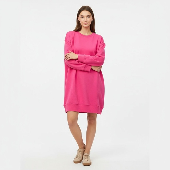 ASOS Tunic Womens Size 6 Pink Oversize Long Sleeve Casual Comfort Dress - Picture 2 of 8